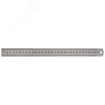 Изображение товара Металлическая линейка 30 см из нержавеющей стали с двусторонней разметкой