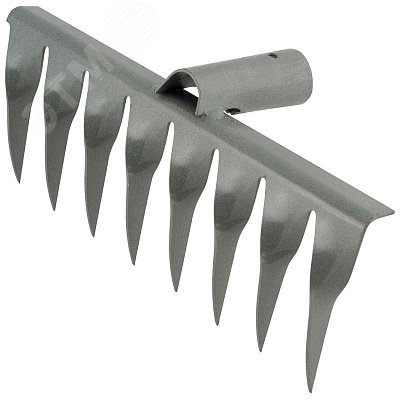 Изображение товара Грабли 8-зуб с развернутыми зубьями для сбора мусора и рыхления почвы