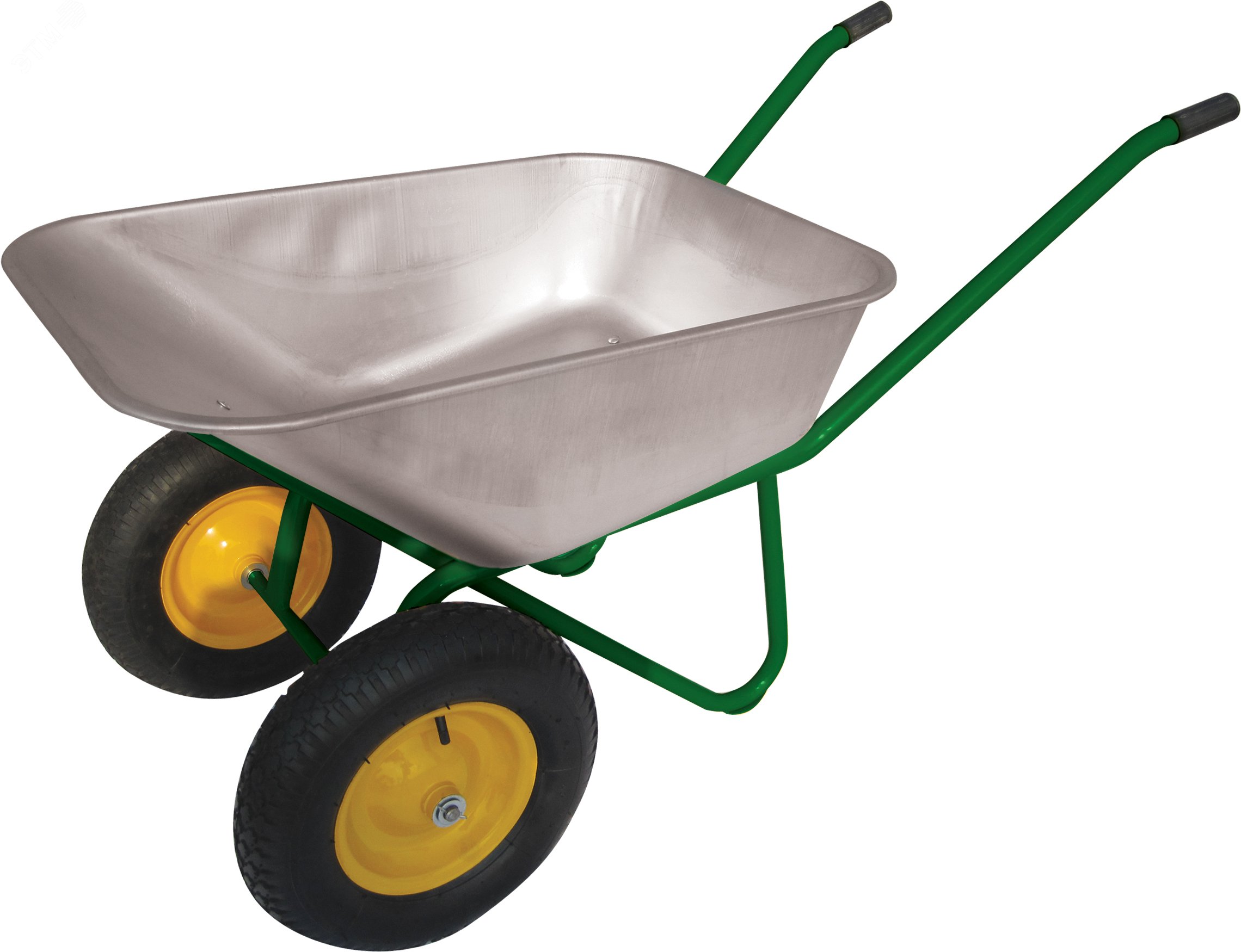 Изображение товара Строительная тачка WB 5302 с оцинкованным кузовом 100л и грузоподъемностью 300кг