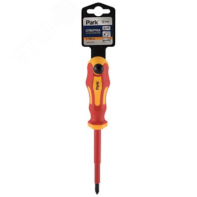 Изображение товара Отвертка диэлектрик PH2х10см крестовая для электроустановок до 1000V
