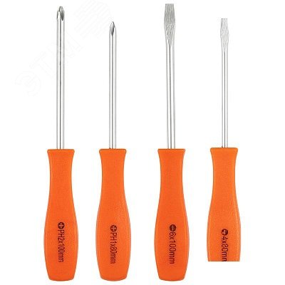 Изображение товара Набор отверток Park 4 предмета OTV04NB - профессиональный инструмент для монтажных работ