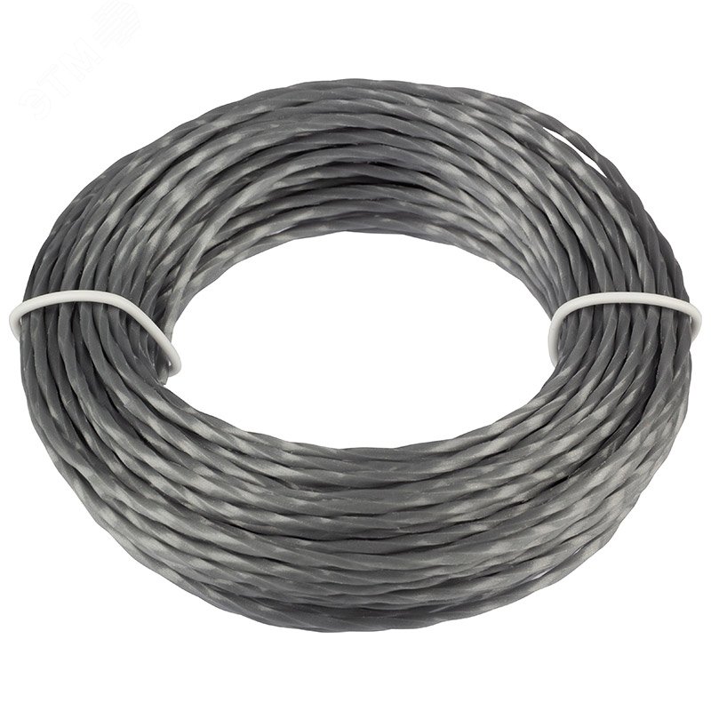 Изображение товара Леска для триммера 2,0 мм 15 м квадрат перекрученный для стрижки травы