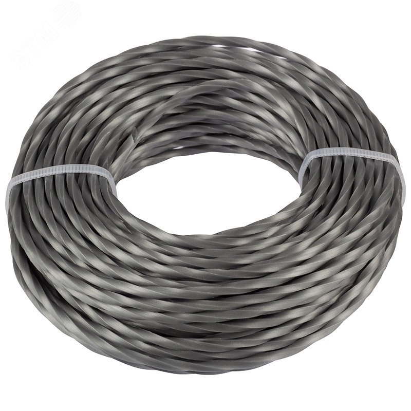 Изображение товара Леска для триммера 3,0 ммx15м квадрат перекрученная для скашивания травы