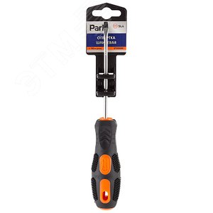 Изображение товара Отвертка Strom SL4х10см, двухкомпонентная рукоятка OTV005DK, шлицевая (шт)