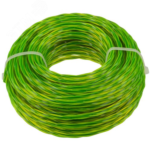 Изображение товара Леска для триммера 4,0 ммх15м (Квадрат перекрученный со стержнем) (шт)