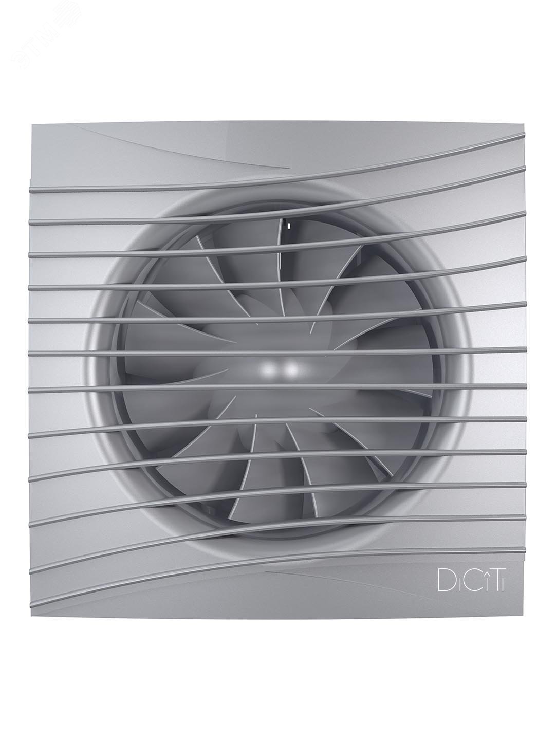 Изображение товара Вентилятор осевой вытяжной с обратным клапаном D125 декоративный SILENT от DiCiTi