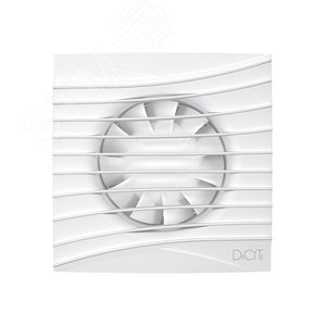 Вентилятор осевой вытяжной с обратным клапаном D125 декоративный SILENT 5C Matt white DiCiTi - 3