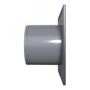Вентилятор осевой вытяжной с обратным клапаном D100 декоративный SLIM 4C Dark Gray metal DiCiTi - 2
