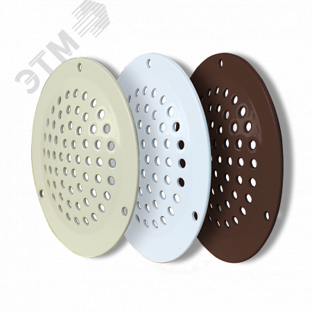 Изображение товара Решетка вентиляционная из окрашенной оцинкованной стали D50 комплект 4 шт