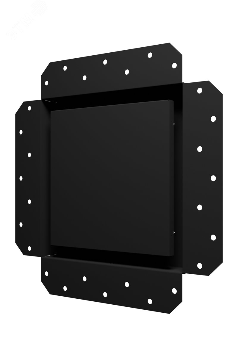 Изображение товара Решетка вентиляционная SGR скрытого монтажа 200х200 стальная черная матовая (шт)