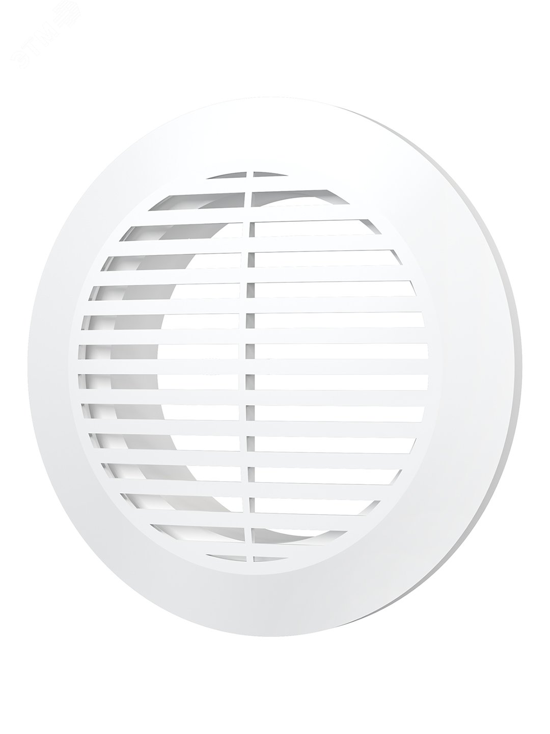 Изображение товара Решетка вентиляционная круглая D145 из ABS пластика с фланцем ERA