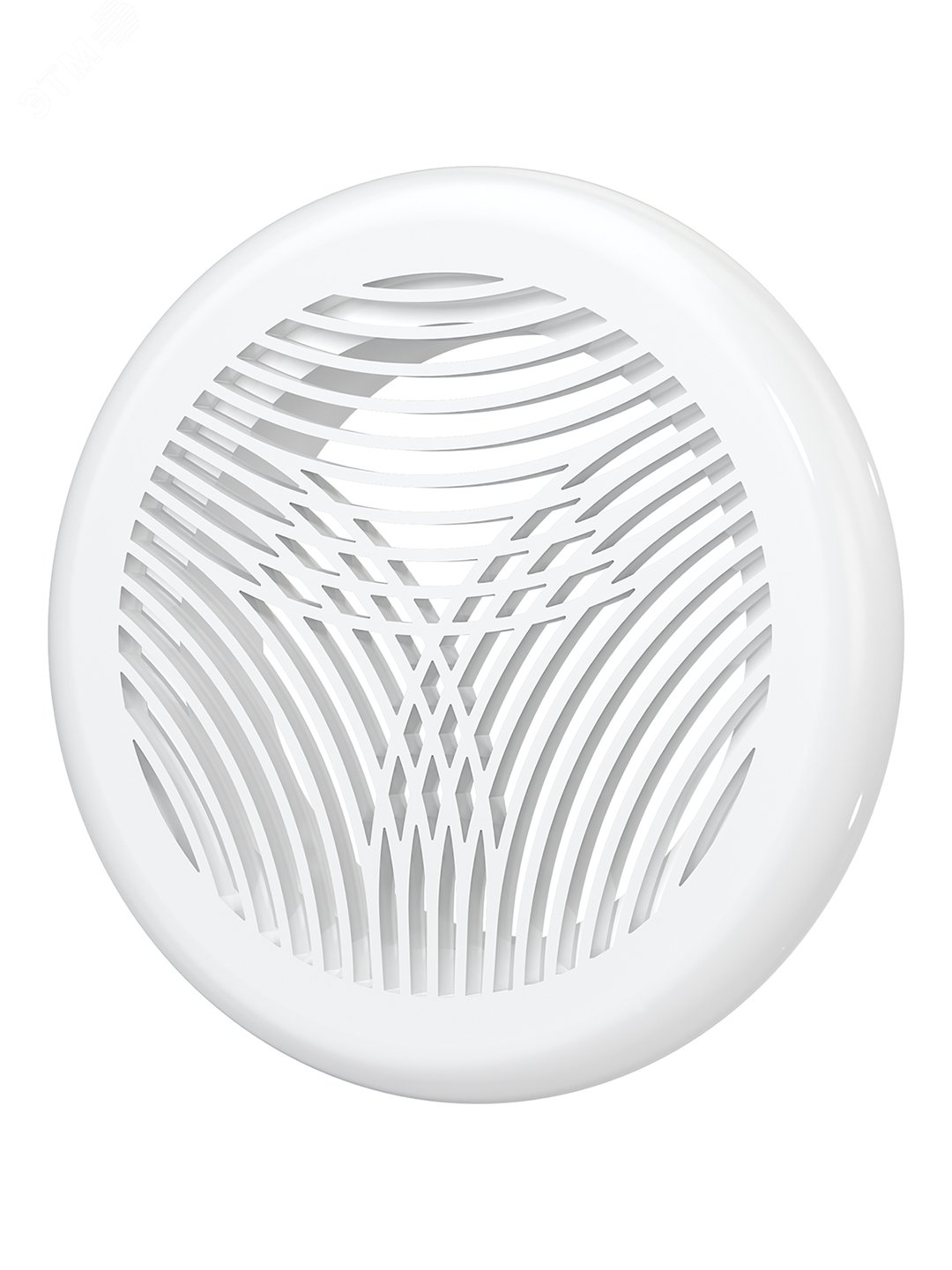 Изображение товара Решетка вентиляционная круглая D143 из ABS пластика с фланцем D100 ERA