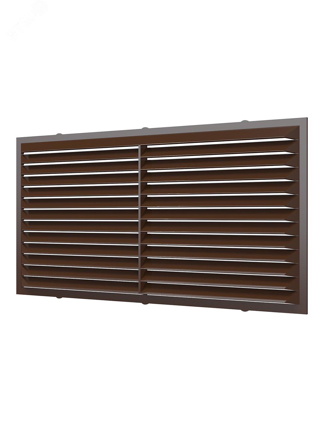 Изображение товара Решетка вентиляционная вытяжная из ABS пластика 113х217 коричневая для вентиляции