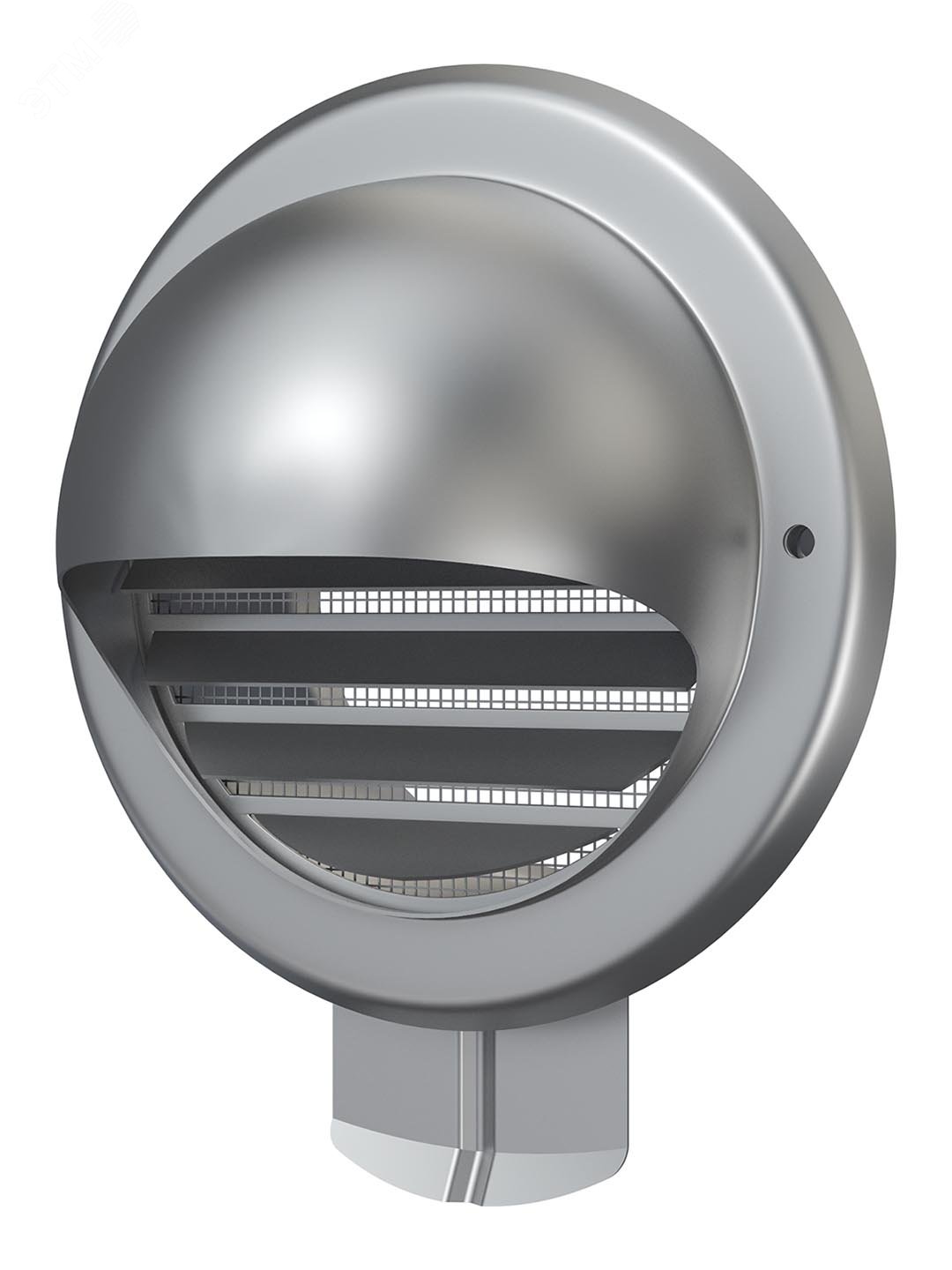 Изображение товара Выход стенной вентиляционный с фланцем D125 из нержавеющей стали