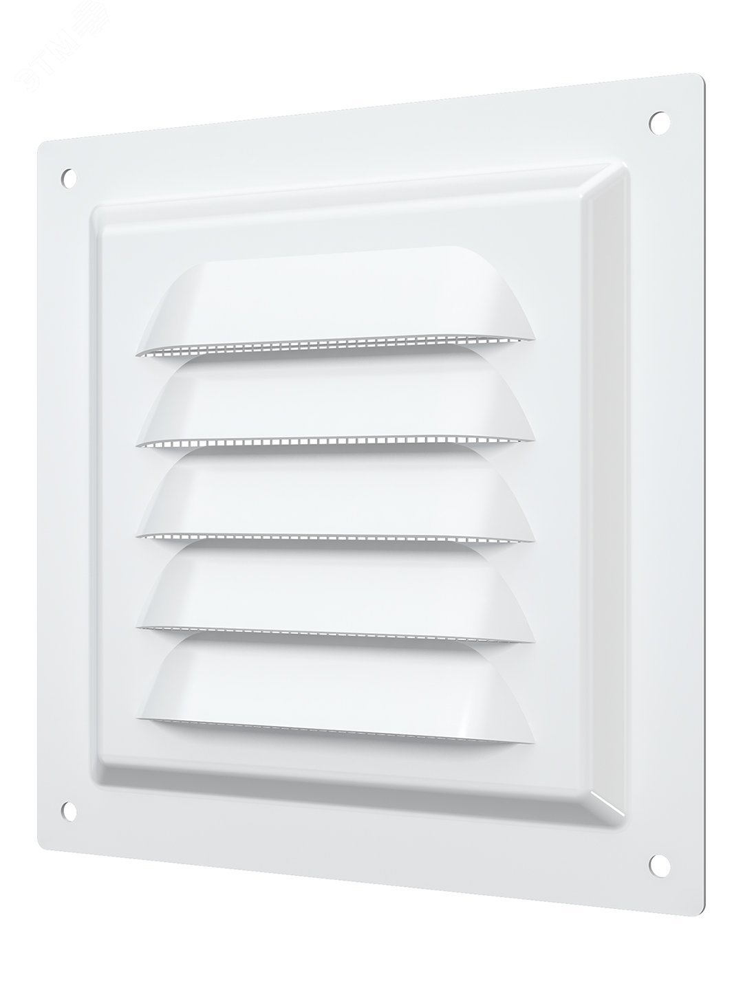 Изображение товара Решетка вентиляционная стальная 125х125 с полимерным покрытием