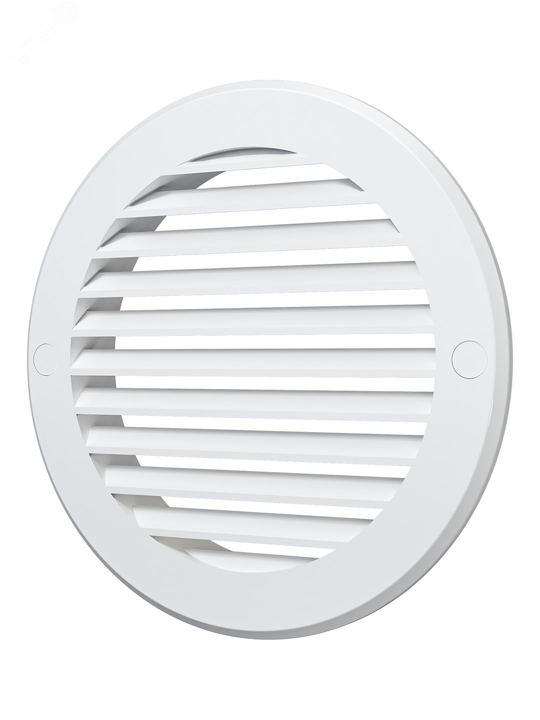 Изображение товара Решетка наружная вентиляционная круглая D161 с фланцем D125 из ASA-пластика ERA