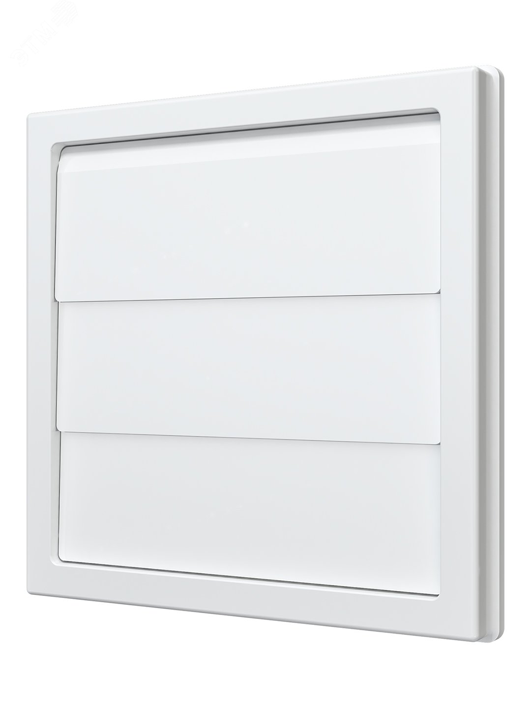 Изображение товара Решетка приточно-вытяжная с гравитационными жалюзи из ASA пластика 150х150 белая
