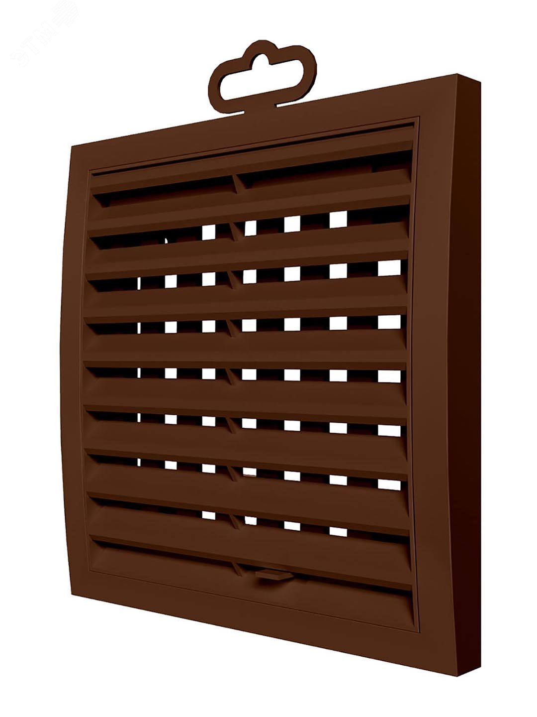 Изображение товара Регулируемая наружная вентиляционная решетка из ASA пластика 150х150 коричневый ERA