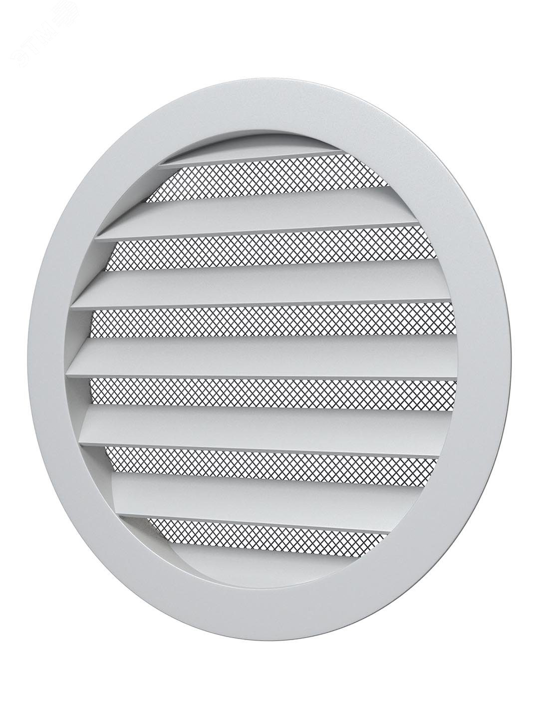 Изображение товара Решетка вентиляционная круглая D180 алюминиевая с фланцем D150 ERA