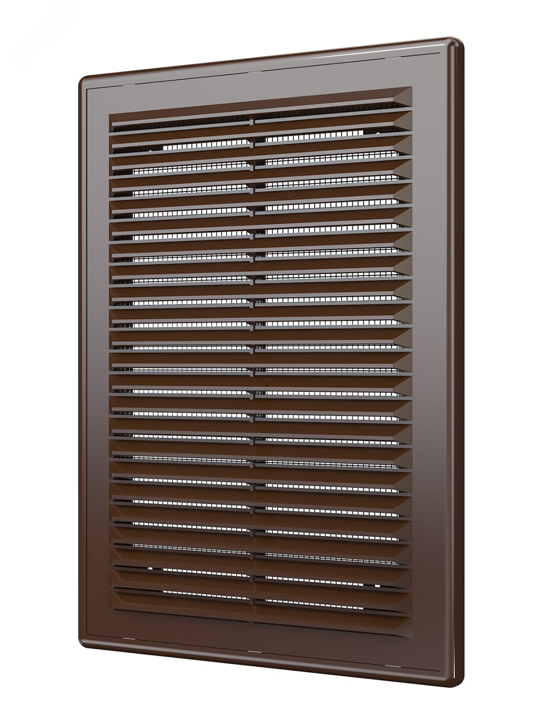 Изображение товара Вентиляционная решетка из АБС-пластика 185х255 мм коричневая монтаж в рамке