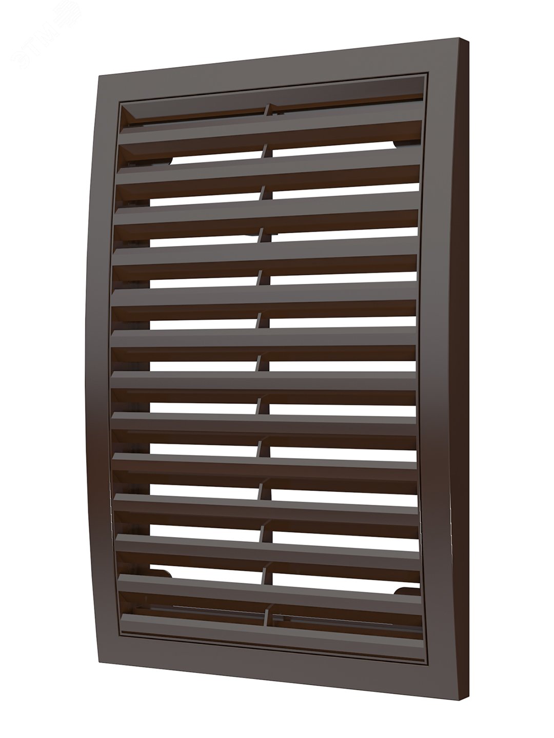 Изображение товара Решетка вентиляционная наружная из ASA пластика 200х300 коричневая