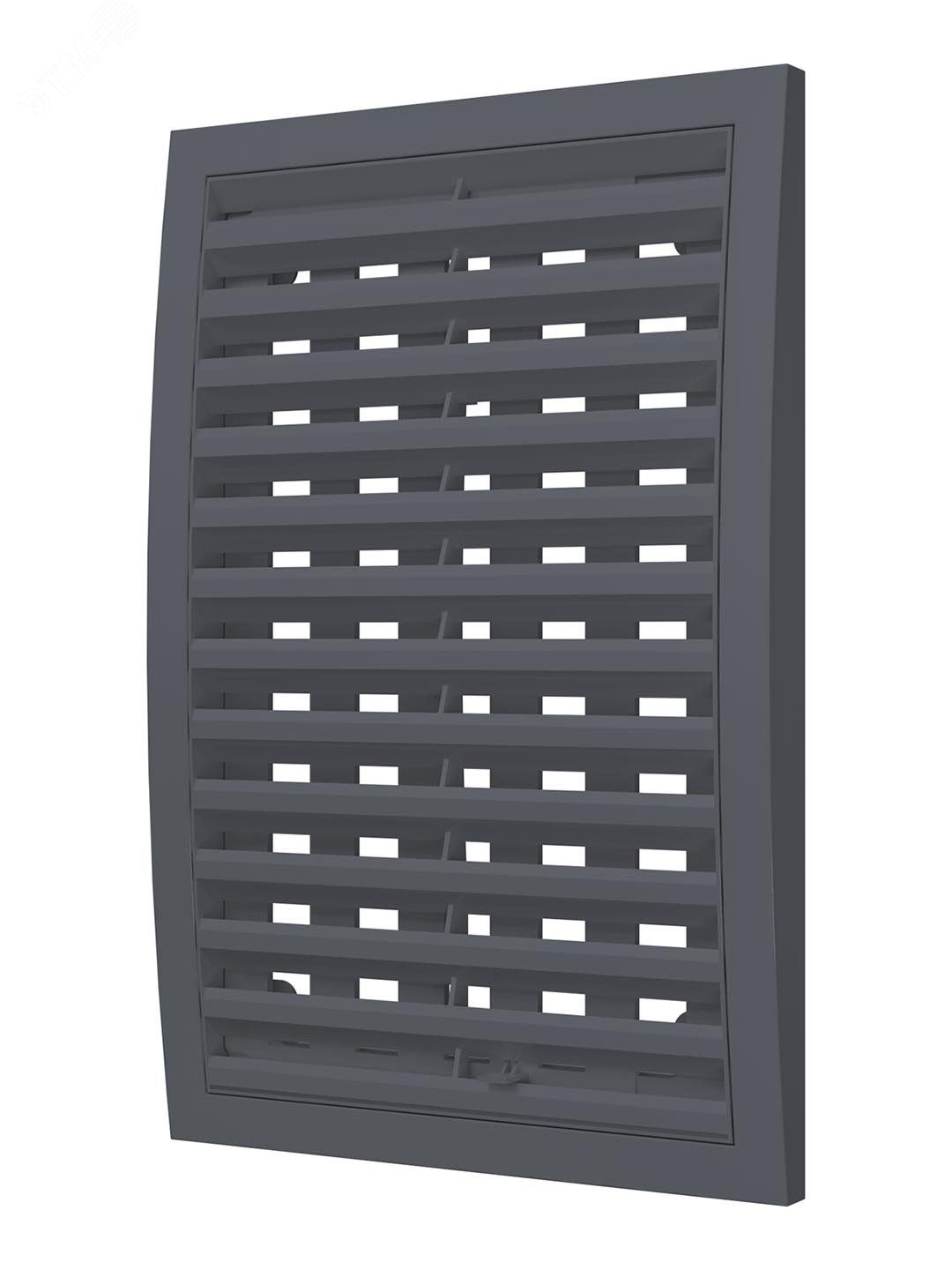 Изображение товара Решетка вентиляционная наружная регулируемая из ASA пластика 200х300 серый ERA
