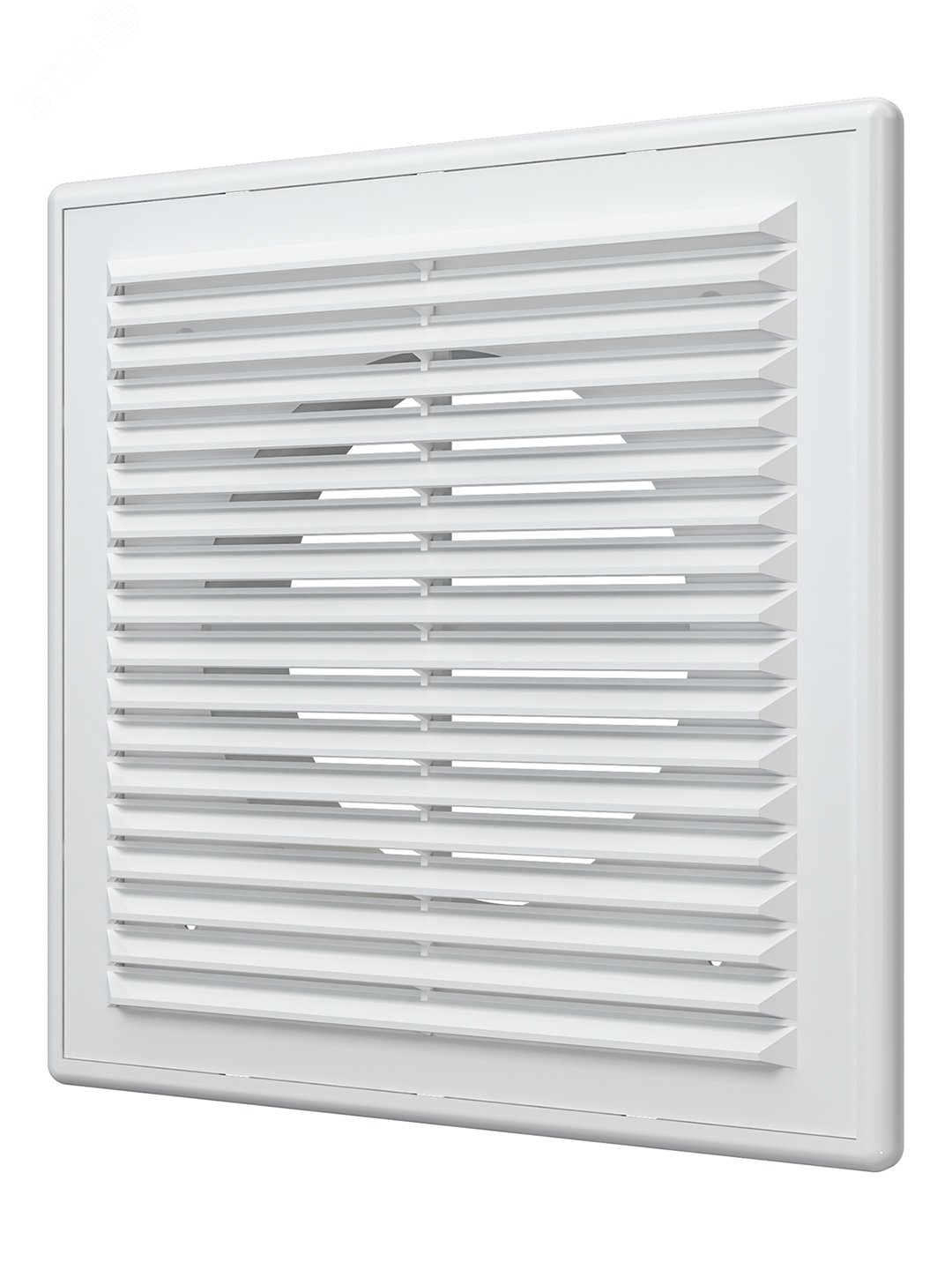 Изображение товара Решетка вентиляционная RF из ABS пластика 209х209 с фланцем D125 для круглых воздуховодов