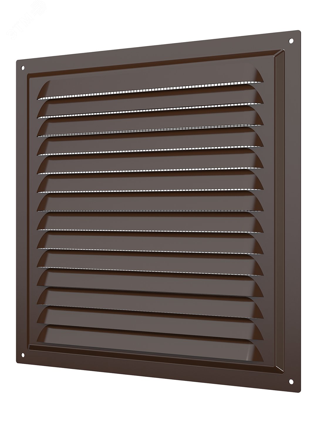 Изображение товара Решетка вентиляционная вытяжная стальная с покрытием полимерной эмалью и сеткой 250х250