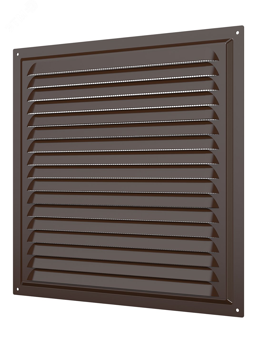 Изображение товара Решетка вентиляционная вытяжная стальная с эмалью 300х300 Коричневая ERA