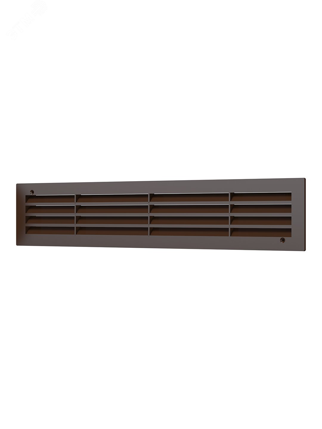 Изображение товара Решетка вентиляционная переточная из АБС пластика 450х91 коричневая