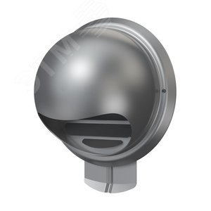 Изображение товара Выход стенной вентиляционный вытяжной металлический с фланцем D100 (шт)