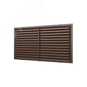 Изображение товара Решетка вентиляционная вытяжная, из ABS пластика 113х217, цвет коричневый (шт)