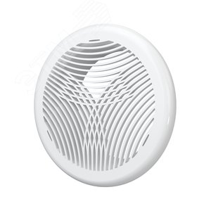 Изображение товара Решетка вентиляционная круглая D164 приточно-вытяжная, из ABS пластика, с фланцем D125 (шт)