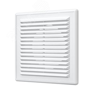 Изображение товара Решетка вентиляционная приточно-вытяжная, из ABS пластика 150х150 с фланцем D100 (шт)