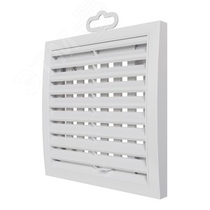 Изображение товара Решетка вентиляционная наружная регулируемая, из ASA пластика 150х150, фланец D100 (шт)