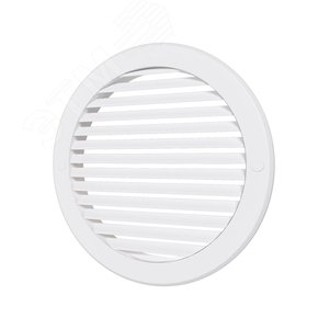 Изображение товара Решетка наружная вентиляционная круглая D196 с фланцем D160, из ASA пластика (шт)