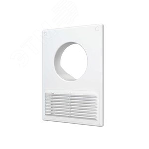 Изображение товара Решетка вентиляционная пластиковая разъемная 185х254 фланец D100/60х120 (шт)