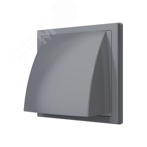 Изображение товара Выход стенной вытяжной с обратным клапаном 190х190 с фланцем D150/160, из ASA пластика, цвет Серый (шт)