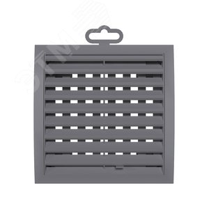 Решетка вентиляционная наружная регулируемая, из ASA пластика 150х150 ...