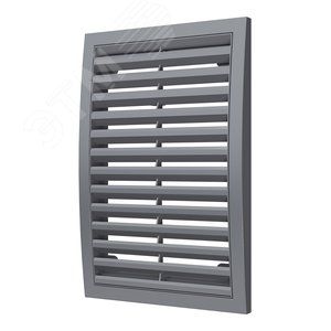 Изображение товара Решетка вентиляционная вытяжная наружная, из ASA пластика 200х300, цвет Серый (шт)