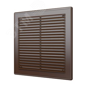 Изображение товара Решетка вентиляционная вытяжная, из ABS пластика 250х250, цвет коричневый (шт)