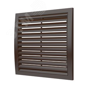 Изображение товара Решетка вентиляционная вытяжная наружная, из ASA пластика 200х200, цвет Коричневый (шт)
