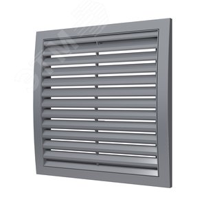 Изображение товара Решетка вентиляционная вытяжная наружная, из ASA пластика 200х200, цвет Серый (шт)