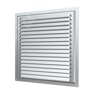 Изображение товара Решетка вентиляционная вытяжная стальная с оцинкованным покрытием 300х300 (шт)