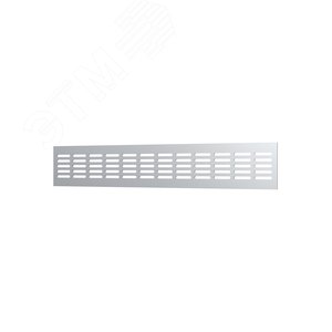 Изображение товара Решетка переточная алюминиевая с анодированным покрытием 480x80, цвет Silver (шт)