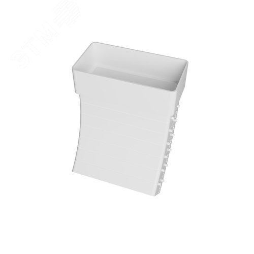 Изображение товара Колено разноугловое вертикальное плоское пластиковое 55х110 (шт)