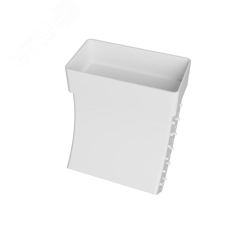 Изображение товара Колено разноугловое вертикальное плоское пластиковое 60х120 (шт)