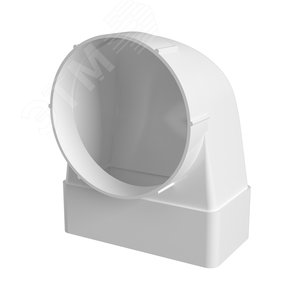 Изображение товара Соединитель угловой 90° пластиковый для плоских каналов с фланцевыми воздухораспределителями 60х120/D100 (шт)