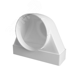 Изображение товара Соединитель угловой 90° пластиковый для плоских каналов с фланцевыми воздухораспределителями 60х204/D125 (шт)