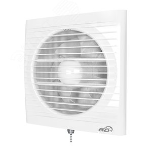 Изображение товара Вентилятор осевой вытяжной с антимоскитной сеткой и шнуровым тяговым выключателем D150 (шт)